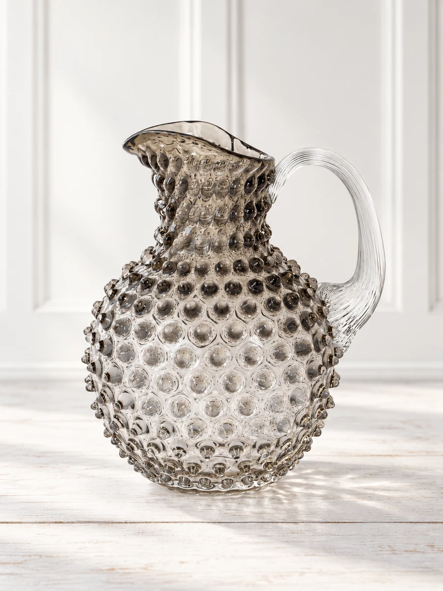 Kande i pindsvineglas 2 liter - Lys chokolade