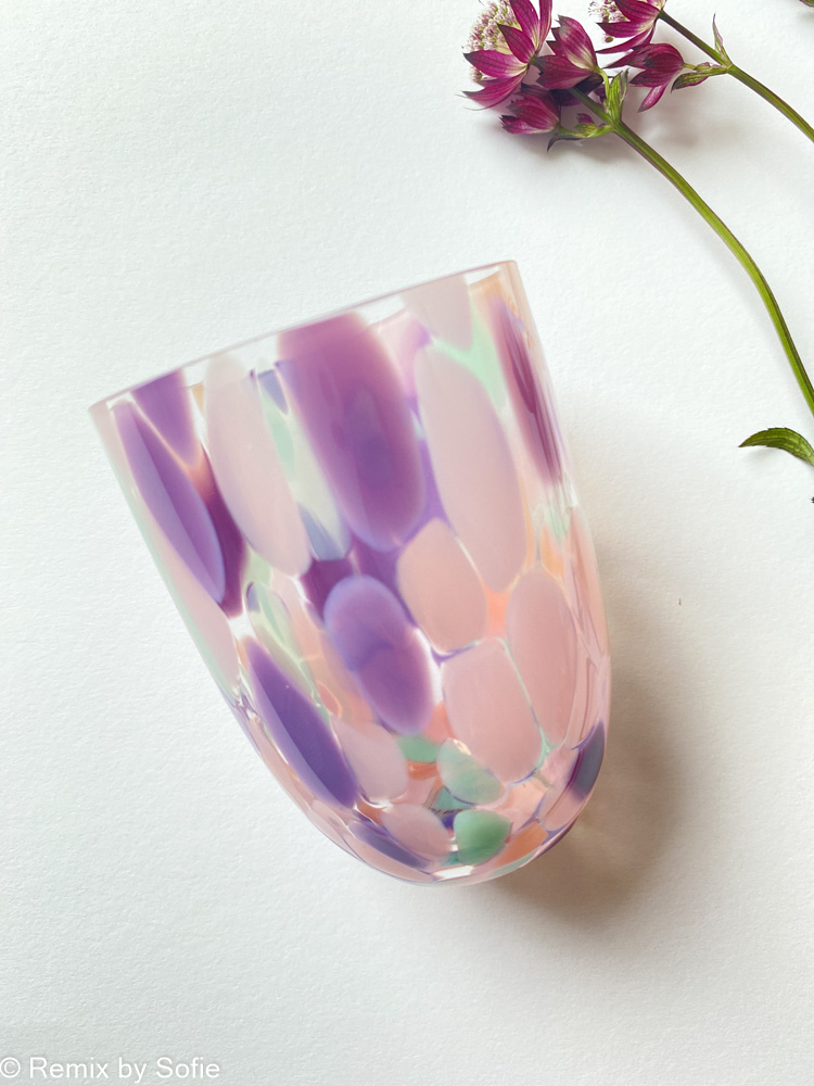 Anna von lipa splash og confetti glas - pastello
