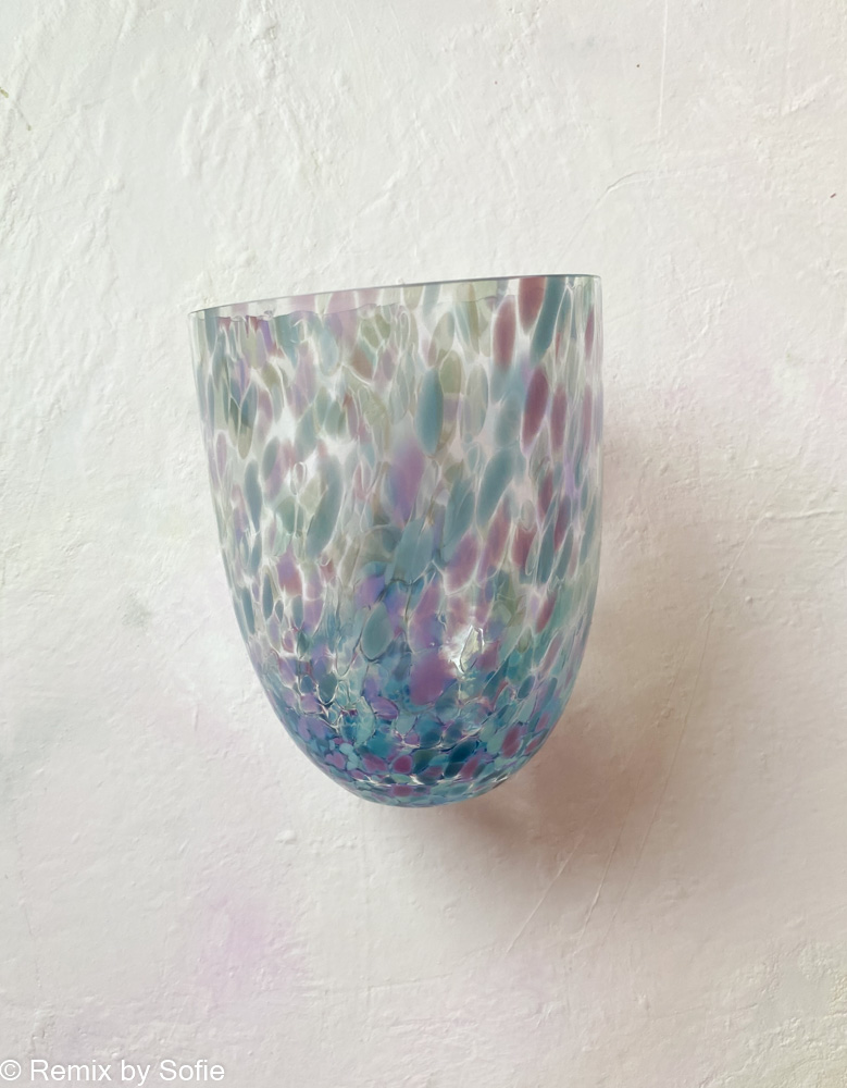 Anna von lipa splash og confetti glas - purple rain
