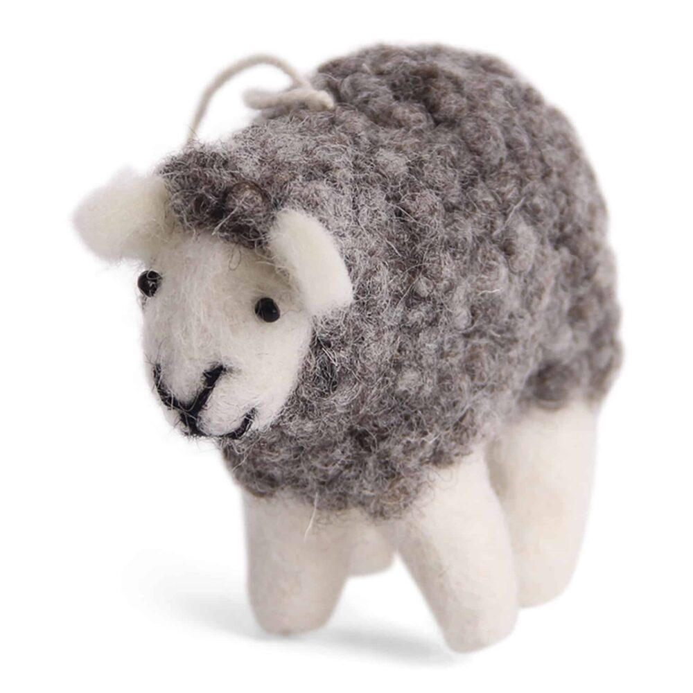 easter decoration,lamb, fluffy lamb, , one gry &amp; sif, one gry &amp; sif, felt christmas decoration, christmas decoration in felt, felt from nepal