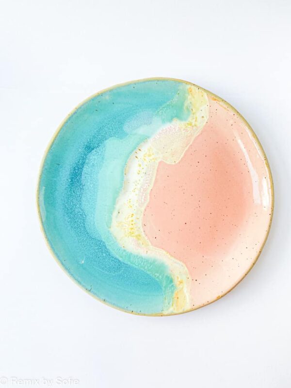 tallerken, middagstallerken, keramik tallerken, mua plates, california wawe, california beach, bordækning, remix by Sofie