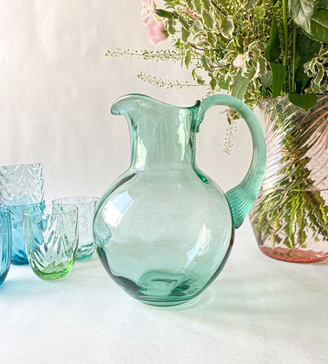 swirlkande, kande med swirl, beryl, anna von lipa, swirl kande, glas kande, mundblæst kande, glaskande, anna von lipa glas, anna von lipa forhandler, remix by sofie