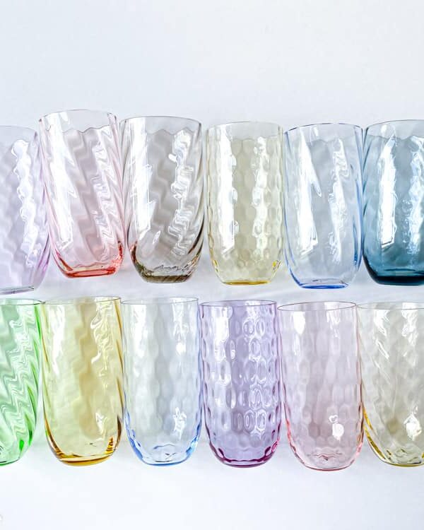 longdrink swirl lilla, anna von lipa glas, anna lipa forhandler, farvet glas, mundblæst glas, drinkglas, drikkeglas,longdrink, drink glas, stort vandglas,