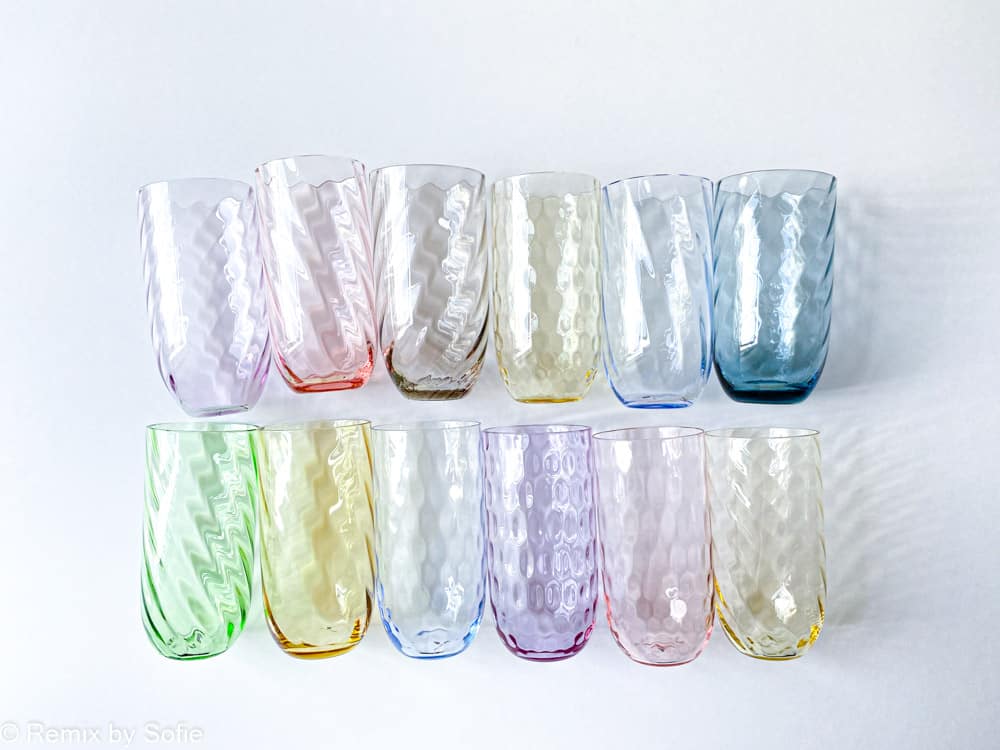 longdrink swirl lilla, anna von lipa glas, anna lipa forhandler, farvet glas, mundblæst glas, drinkglas, drikkeglas,longdrink, drink glas, stort vandglas,