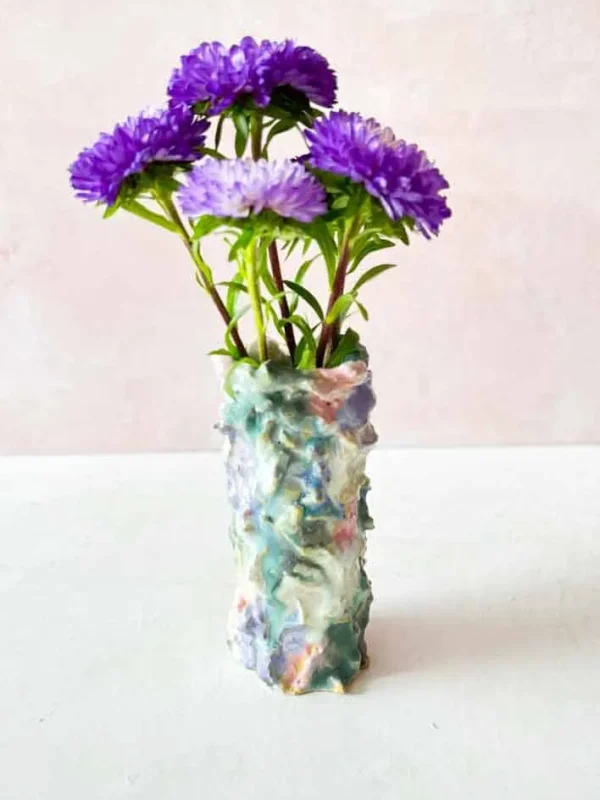 Unika keramik vase - Flower power