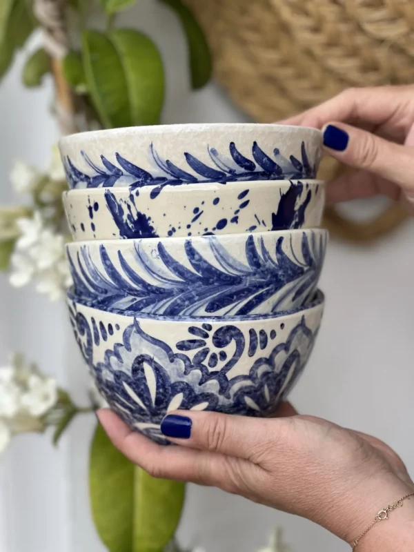Skål (wide bowl) 19 cm - Andalusia blå