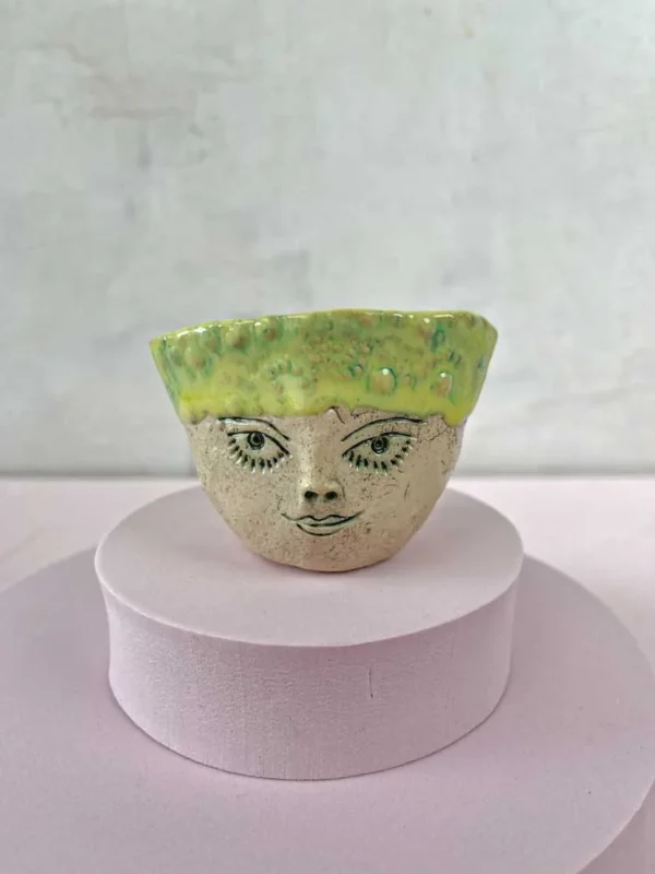 små hoveder i keramik, mette jonesen, håndlavet keramik, remix by sofie