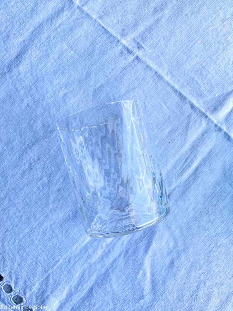 london glas, vandglas, vand glas, drikkeglas, anna von lipa glas, glas, mundblæst glas, london glas, drinks glas, glas til gin og tonic, whisky glas, remix by sofie, borddækning, tableware