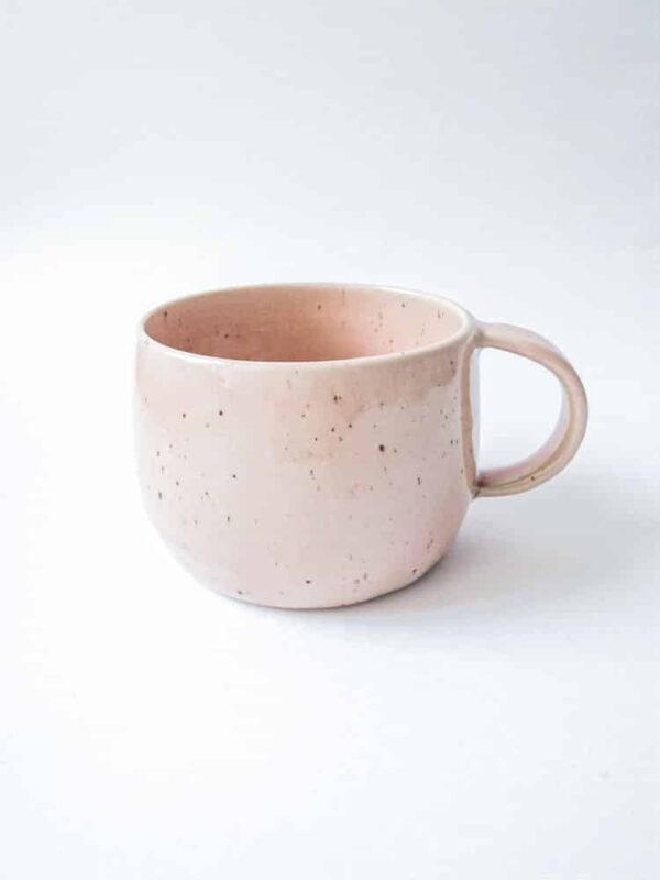 Stor kop med hank - sart rosa