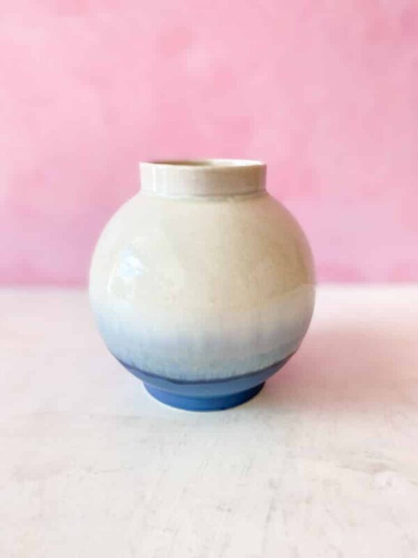 lena pedersen keramik, keramik vase, keramik urtepotte , vase i keramik, vase i porcelensler, vase i indfarvetler, krystalglasur , vase, blomstervase, keramisk vase
