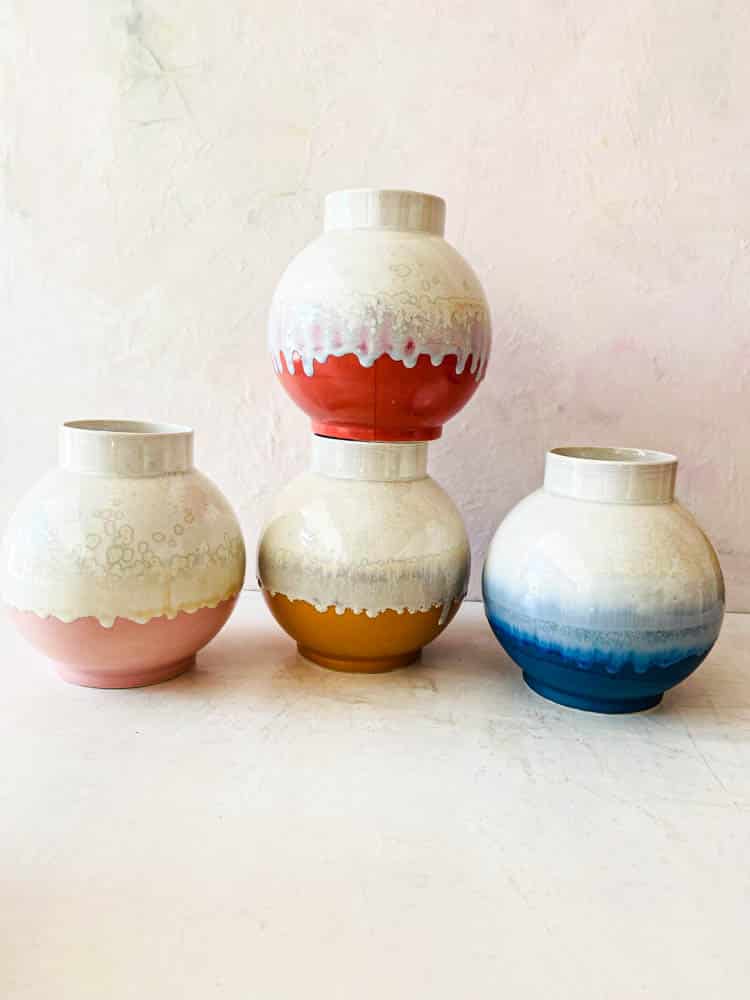 lena pedersen keramik, keramik vase, keramik urtepotte , vase i keramik, vase i porcelensler, vase i indfarvetler, krystalglasur , vase, blomstervase, keramisk vase, remix by sofie