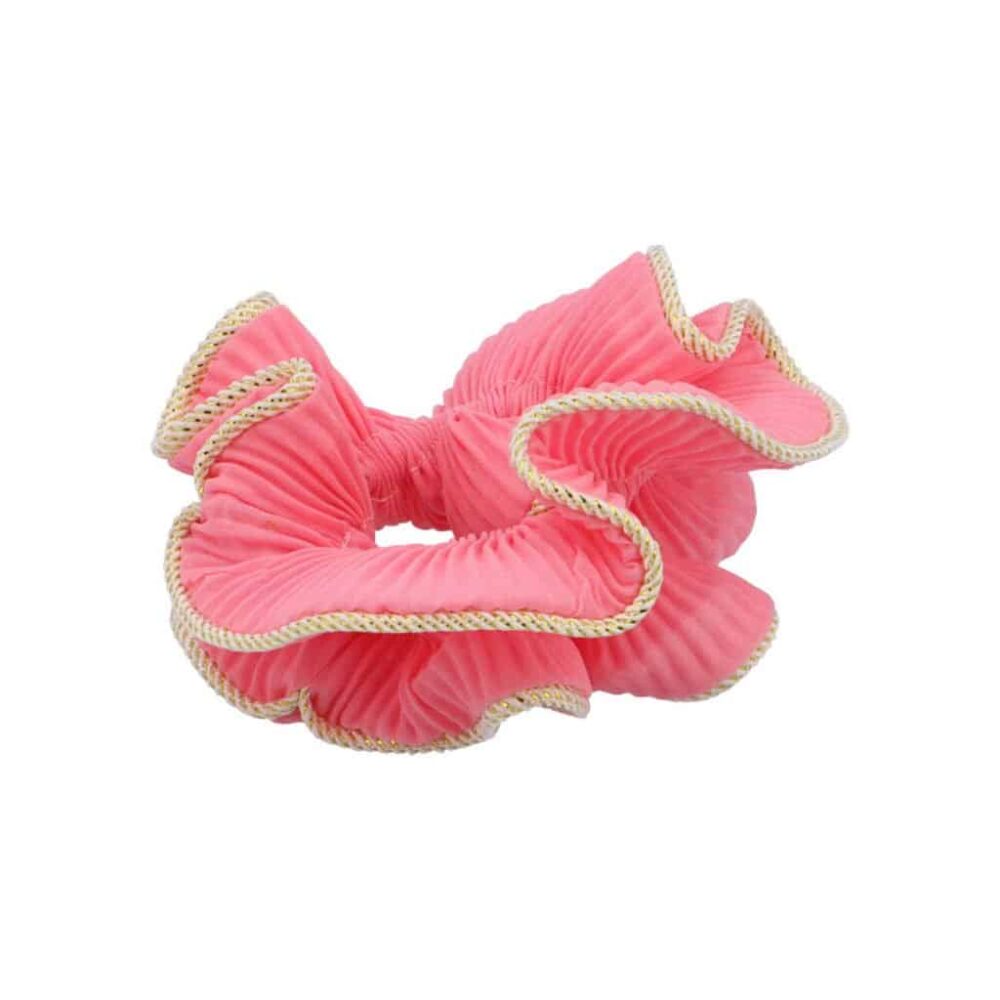 bow's by stær, scrunchie, lilje scrunchie, lilje, hårtilbehør, hårpynt, rosa scrunchie, rosa, lyserød, lyseræd scrunchie