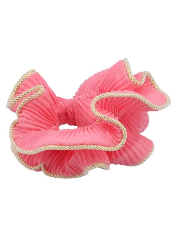 bow's by stær, scrunchie, lilje scrunchie, lilje, hårtilbehør, hårpynt, rosa scrunchie, rosa, lyserød, lyseræd scrunchie