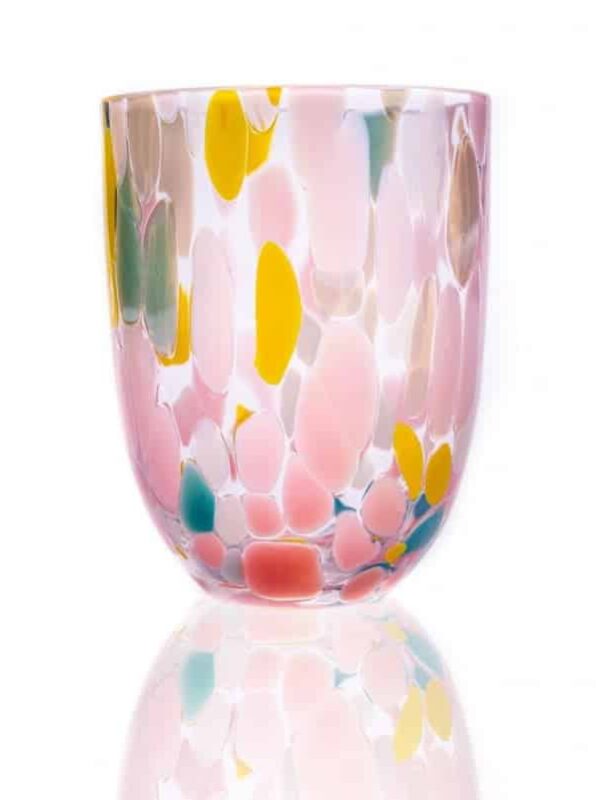 splask glas, anna von lipa, vandglas, drikkeglas, glas med opal, remix by Sofie