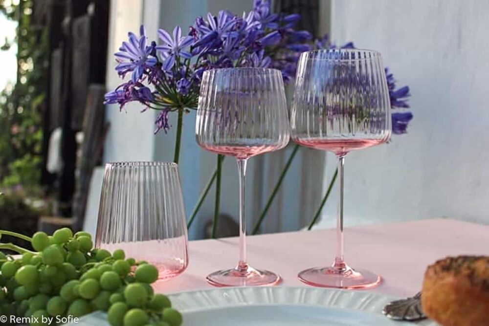 anna von lipa glas, anna von lipa vinglas, vinglas, wineglass, glas til vin, mundblæst glas, vinglas, borddækning, lyon vinglas,