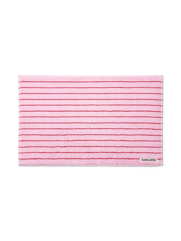Bademåtte 50 x 80 cm - pink/rød