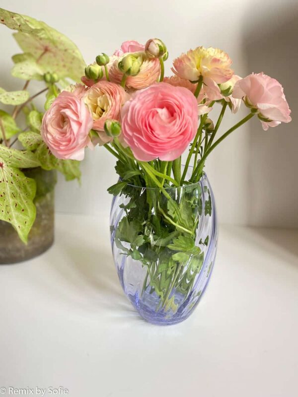 anna von lipa, blomster vase, vase, flowervases, elipse, twistes glas, swirlvase, swirl,