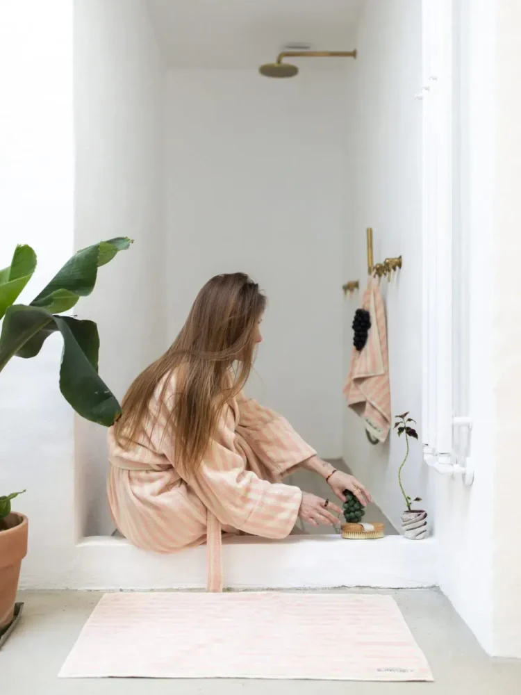 remix by sofie, bongusta, badekåbe, kåbe, naram, naram badekåbe, badeværelse, badekåbe i bomuld