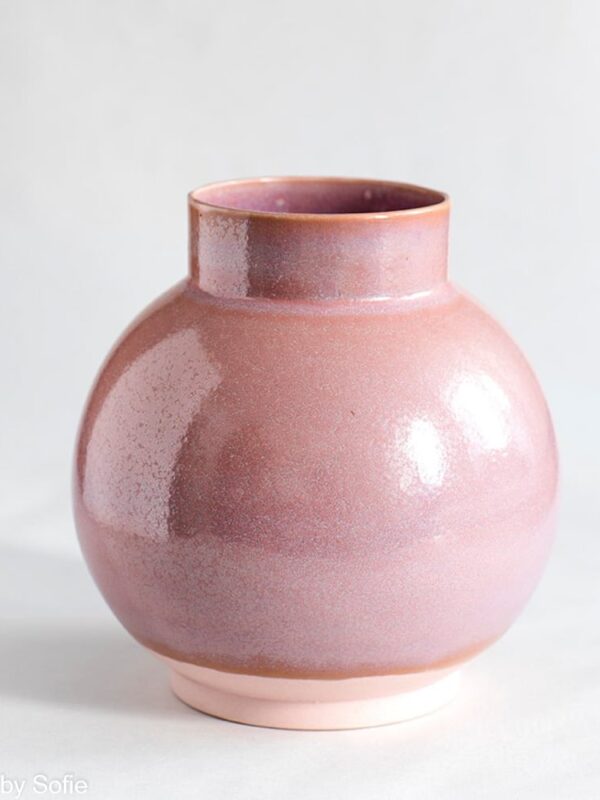 lena pedersen keramik, keramik vase, keramik urtepotte , vase i keramik, vase i porcelensler, vase i indfarvetler, krystalglasur , vase i mørkt ler