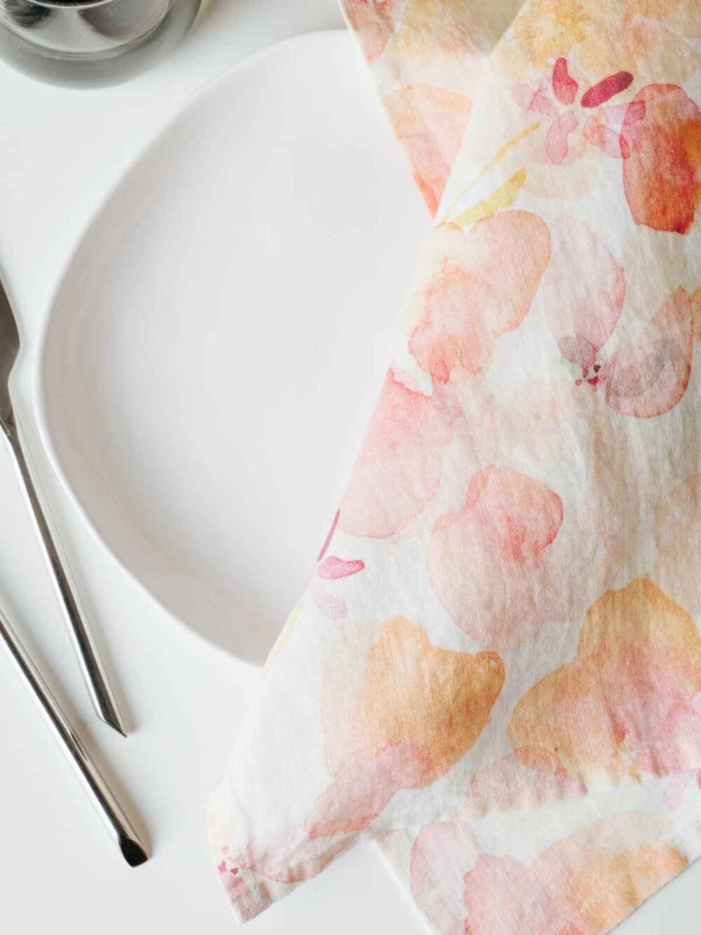 serviet lyserøde blomster, linen tales duge og servietter, hør, linned, bordækning, remix by sofie, hørdug, dug i linned, økologisk