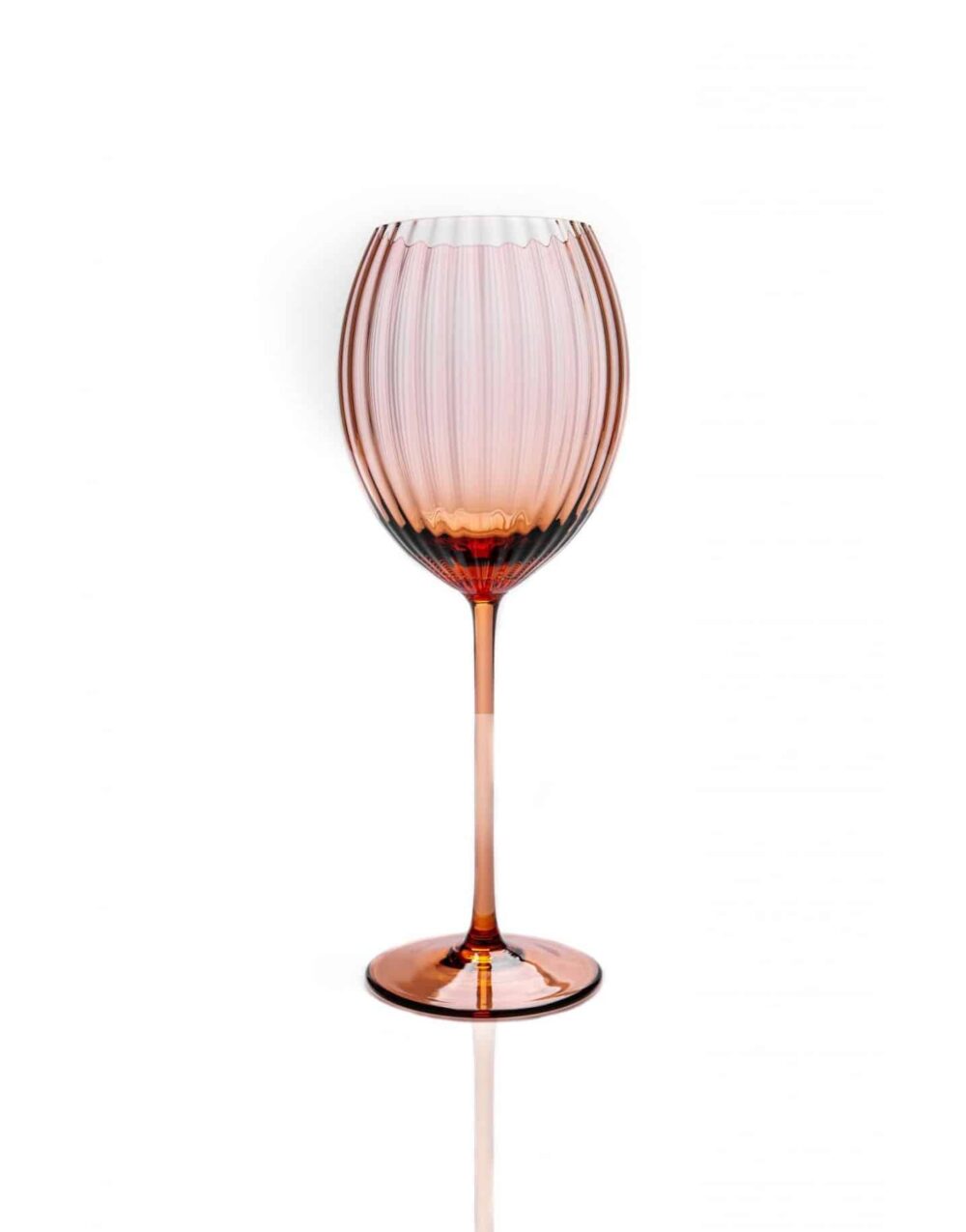 lyon oval wine glass, bronze brown wine glass, table setting, handblown glass, table setting, glass