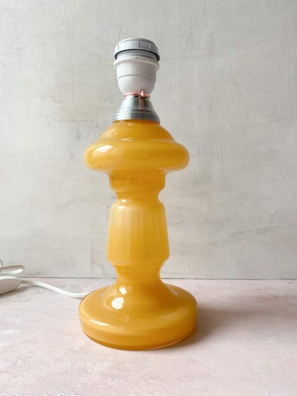 Bordlampe opalglas Petro 2 (29 cm) - gylden