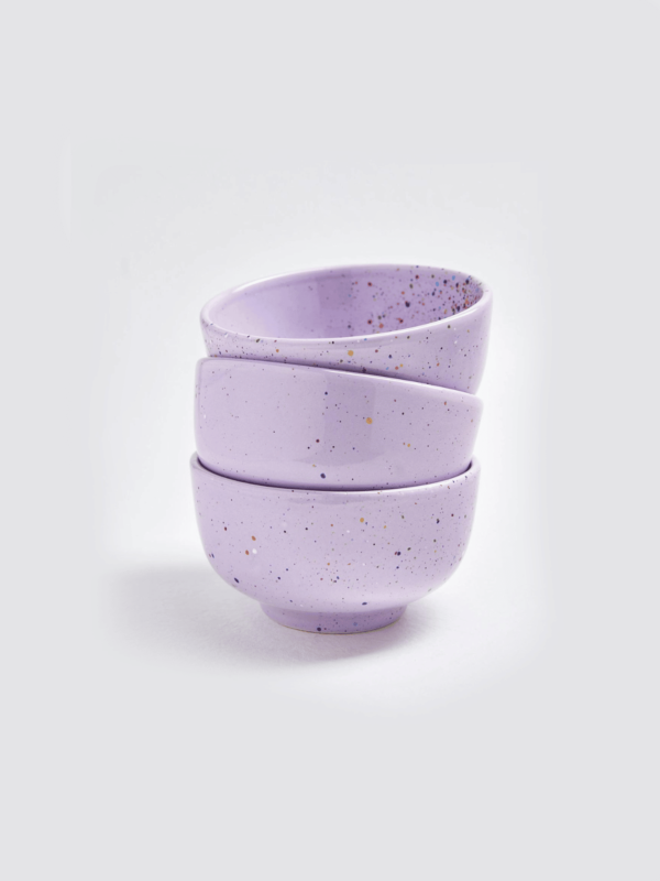 skål, lille skål, mellem skål, handmade keramik back home party collection, remix by sofie confetti serien,