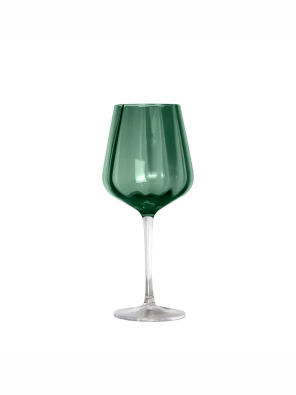 vinglas i grøn,dansk design, vinglas, rødvinsglas, hvidvinsglas, specktrum, remix by sofie, mundblæst glas, borddækning, tableware