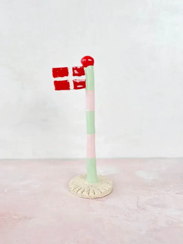 Dannebrogsflag "Gøgler" - Rose Mint - Remix By Sofie