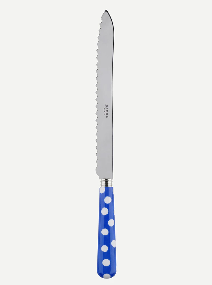 Brødkniv - "Prikket" flere farver - Kongeblå