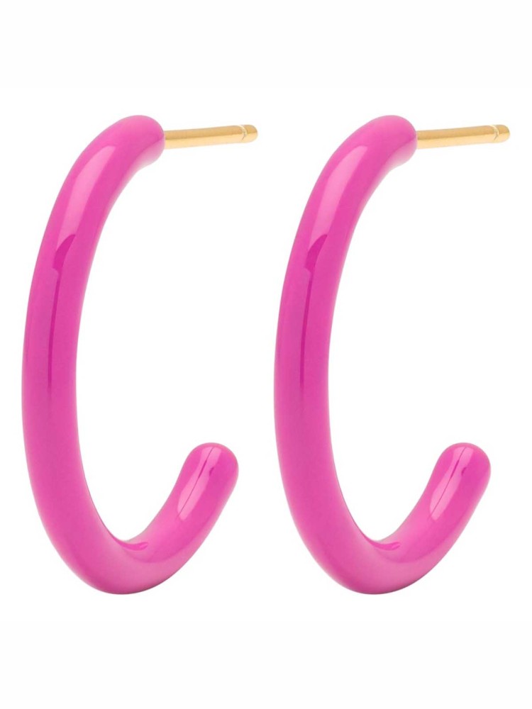 Øreringe - "Color Hoops" Medium - flere farver - Billede 3