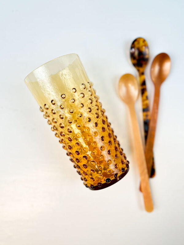 Pindsvine longdrink glas (400 ml) - Mørk amber