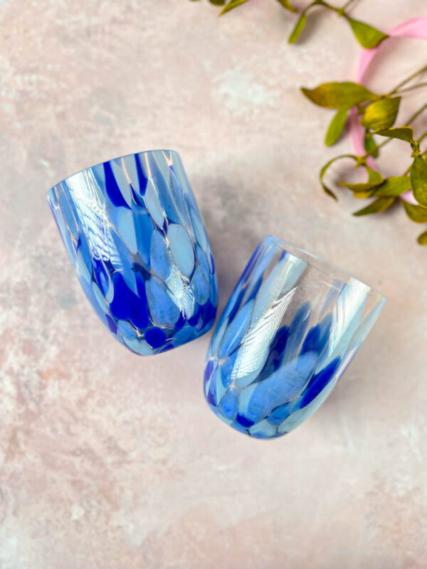 spalsh Glas i blå - Anna Von Lipa