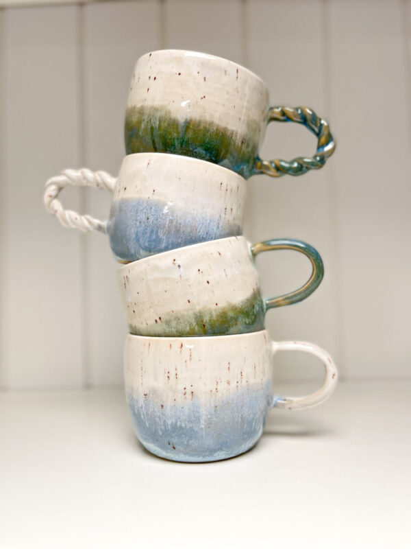 keramik kop med hank - Clay by Tina Marie