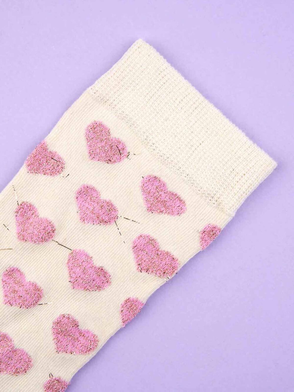 Sokker med lyserøde hjerter - Coucou Suzette