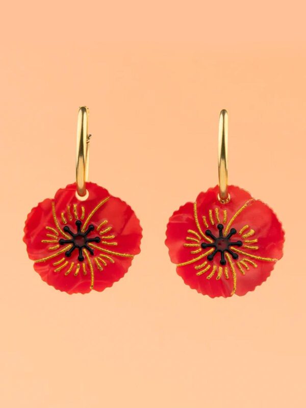 Øreringe - Poppies (valmuer)