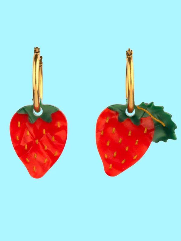Øreringe - Jordbær