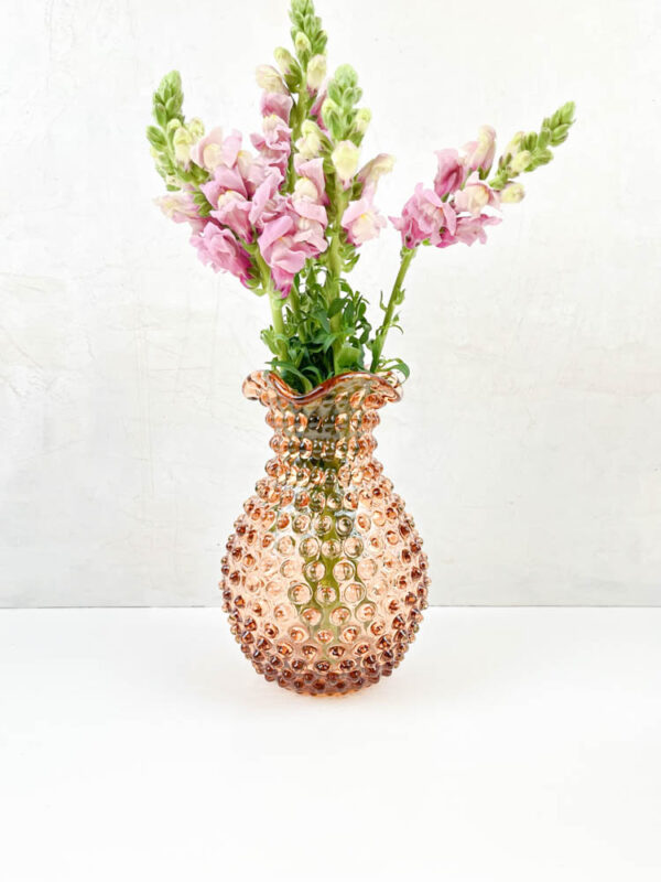 Blonde vase i pindsvineglas - New brown