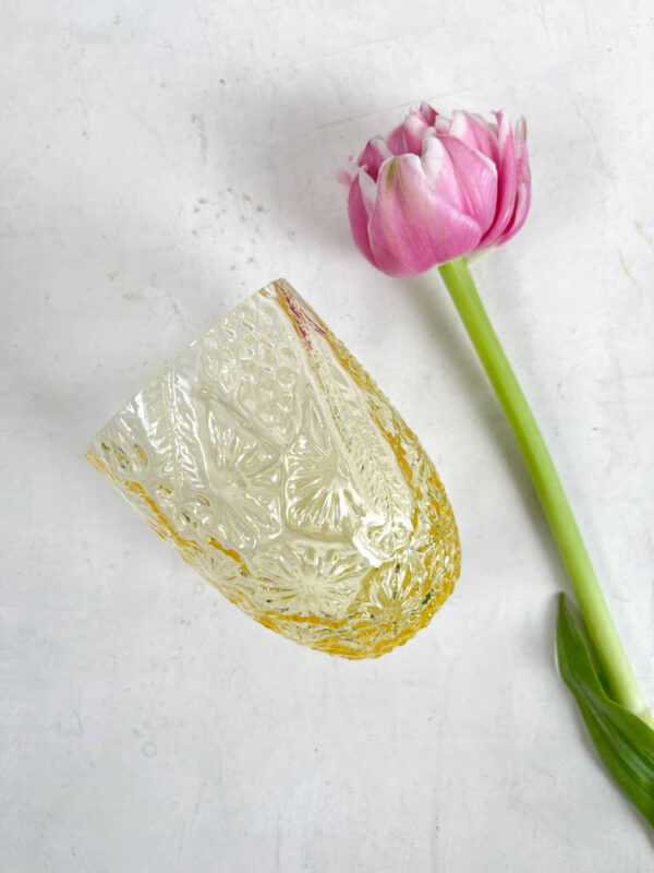 Flower glas - Gul (citron)