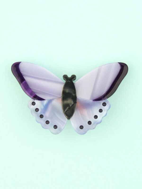 Hårspænde - Lilla sommerfugl