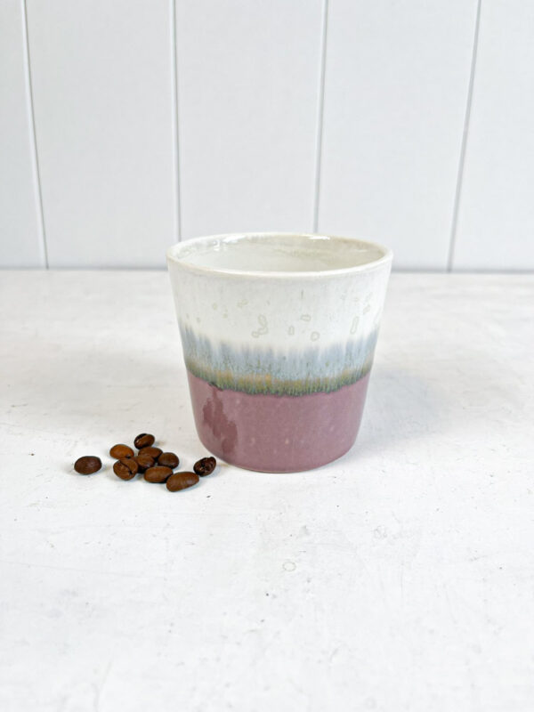 kaffekop i keramik - gammelrosa fra Lena Pedersen