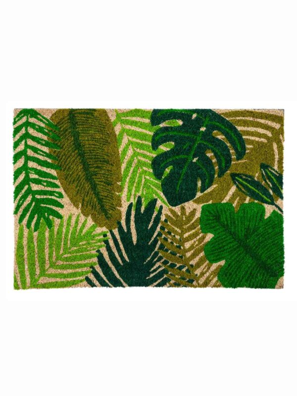 dørmåtte kokosfibre remix by sofie grønne blade