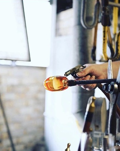 mundblæst glas