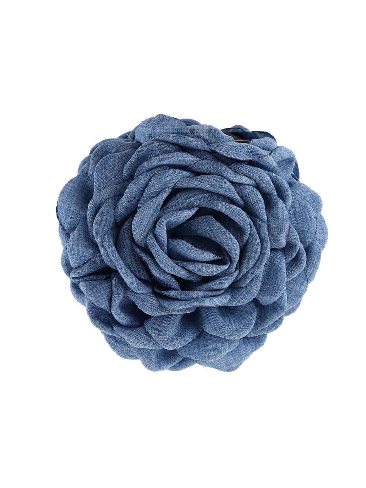 hårklemmer med blomster denim