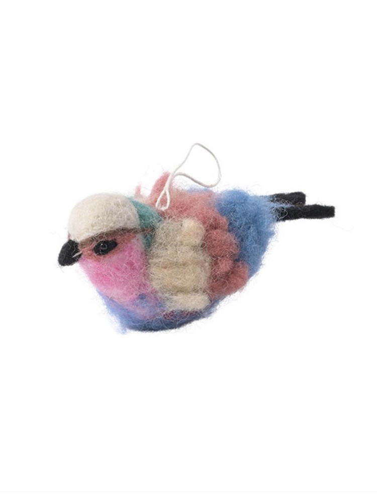 Filtophæng "little hangings" - Fugl lyseblå