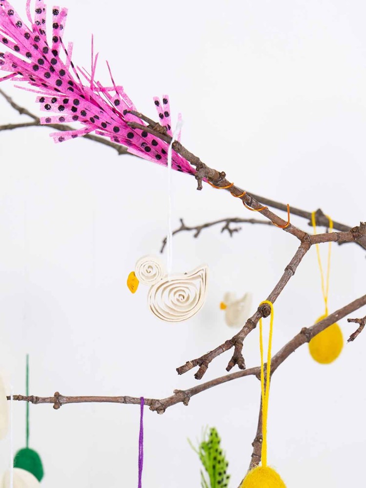 afroart a world of craft - påskee kyllinger i hvidt papir