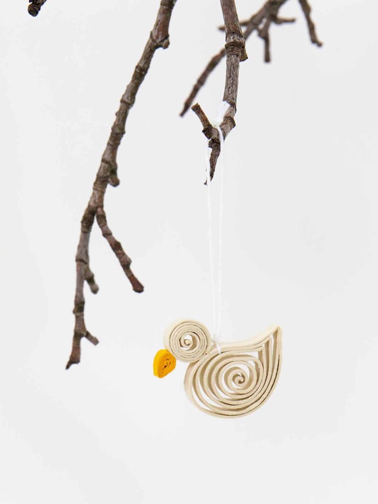 afroart a world of craft - påskee kyllinger i hvidt papir