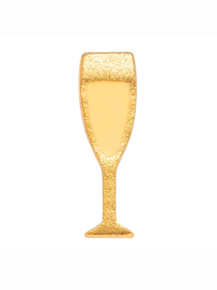 lulu copenhagen øreringe champagneglas i guld og sølv