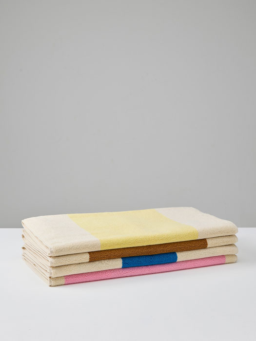Bademåtte 50 x 80 cm - Lyserød & Oliven - Billede 8