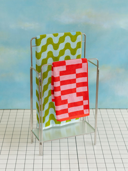 håndklæder fra spanske tarta gelantina, farverige og mønstrede håndklæder fra remix by sofie
